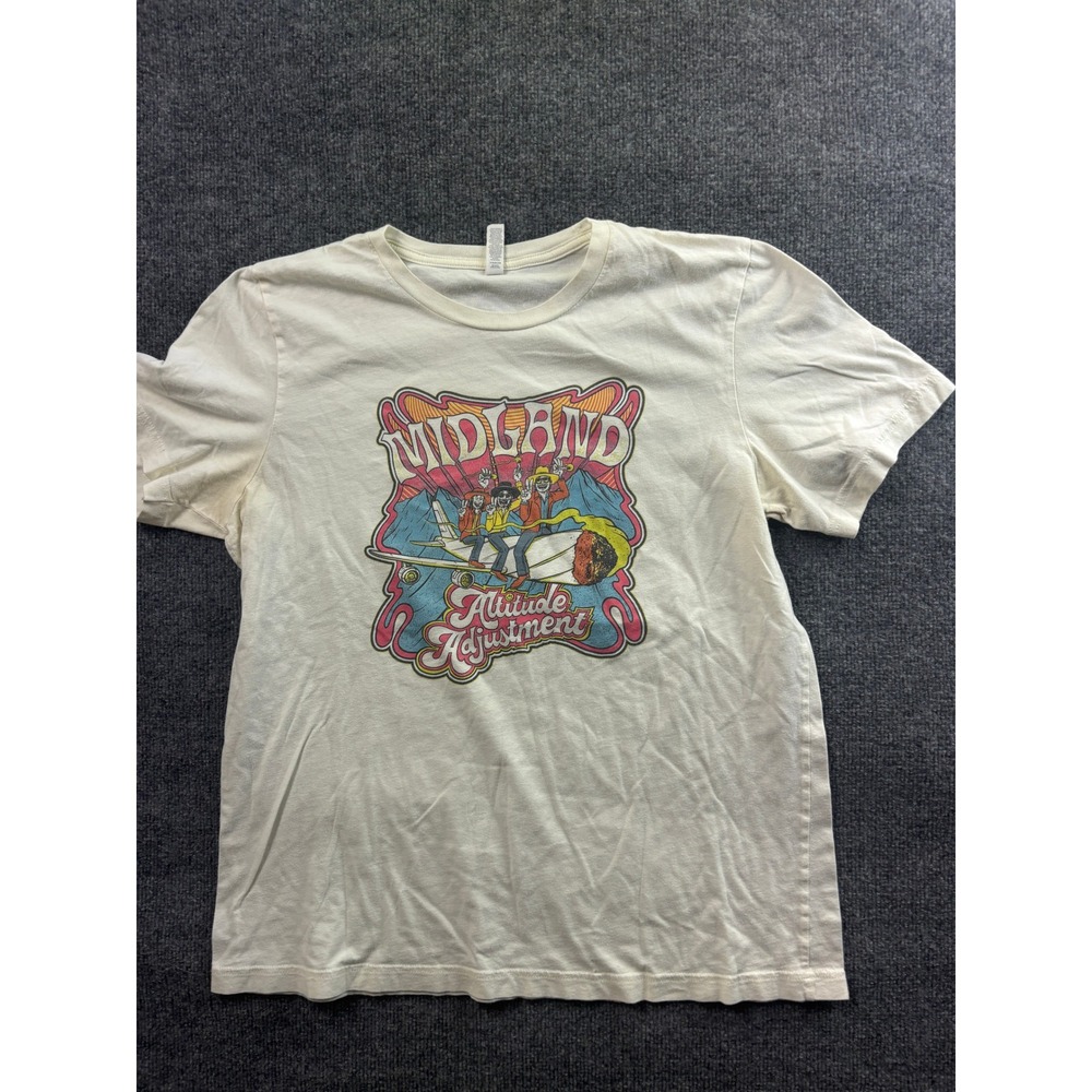 Midland T-Shirt Mens Large Cream Altitude Adjustment Graphic Tee